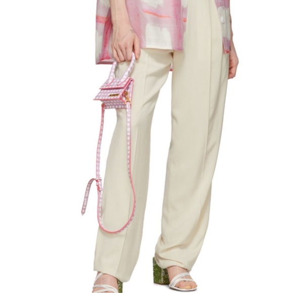 Jacquemus Pink Check 'Le Chiquito' Clutch Bag - Picture 5 of 8